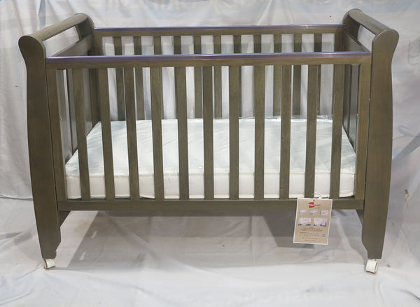 Babyworth Urban Sleigh Cot Optioned With Mattress - Babyworth