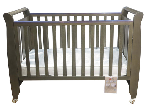 Babyworth Urban Sleigh Cot Optioned With Mattress - Babyworth