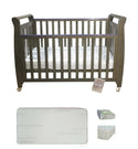 Babyworth Urban Sleigh Cot Optioned With Mattress - Babyworth