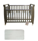 Babyworth Urban Sleigh Cot Optioned With Mattress - Babyworth