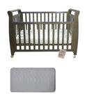 Babyworth Urban Sleigh Cot Optioned With Mattress - Babyworth