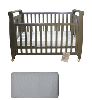 Babyworth Urban Sleigh Cot Optioned With Mattress - Babyworth