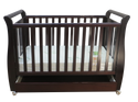 Babyworth Urban Sleigh Cot with Drawer & Mattress - Babyworth