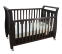 Babyworth Urban Sleigh Cot with Drawer & Mattress - Babyworth