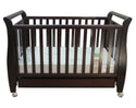 Babyworth  B4+DR Urban Sleigh Cot with Drawer & Mattress - Babyworth