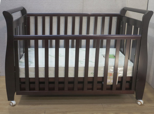 Babyworth  B4+DR Urban Sleigh Cot with Drawer & Mattress - Babyworth