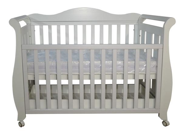 Babyworth  Imperial Sleigh Cot With Drawer And Mattress - Babyworth