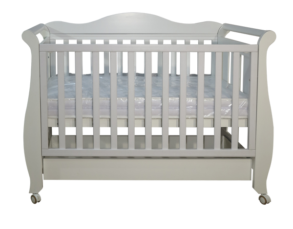 Babyworth Imperial Sleigh Cot With Drawer+Maxi Cosi Vita Car Seat+Luxi Pram Package - Babyworth