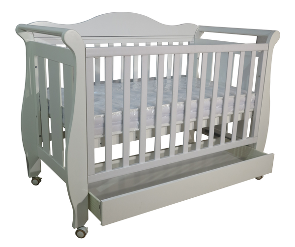 Babyworth Imperial Sleigh Cot With Drawer+Maxi Cosi Vita Car Seat+Luxi Pram Package - Babyworth