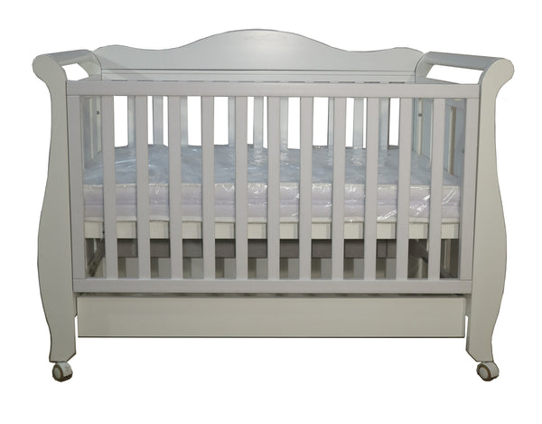 Babyworth  Imperial Sleigh Cot With Mattress - Babyworth