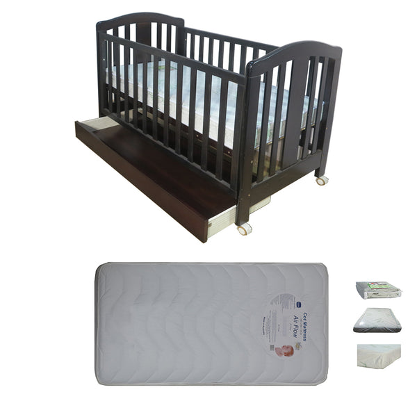 Babyworth Classic Cot With Drawer Option With Mattress - Babyworth