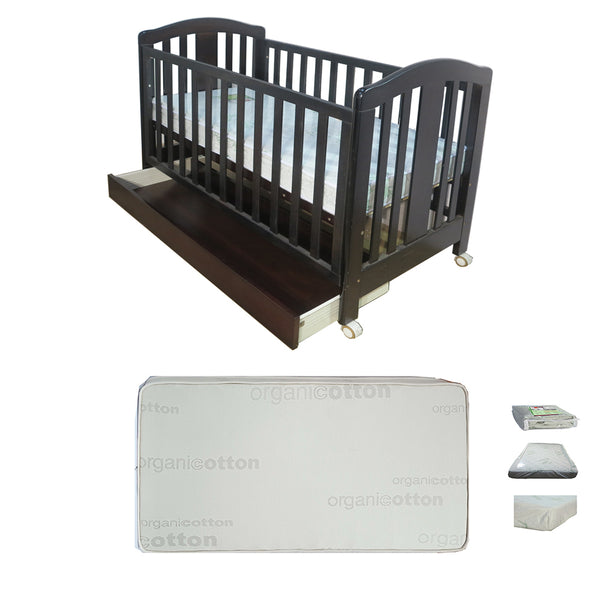 Babyworth Classic Cot With Drawer Option With Mattress - Babyworth