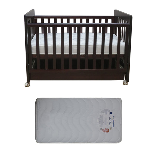 Babyworth Pioneer Cot  With Drawer Option With Mattress - Babyworth