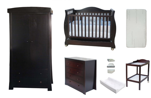 Babyworth Royal Sleigh Cot Change Table Chest Robe - Babyworth