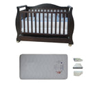 Babyworth Royal Sleigh Cot  with Drawer and Mattress - Babyworth