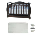 Babyworth Royal Sleigh Cot  with Drawer and Mattress - Babyworth