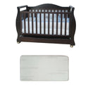 Babyworth Royal Sleigh Cot  with Drawer and Mattress - Babyworth