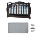 Babyworth Royal Sleigh Cot  with Drawer and Mattress - Babyworth