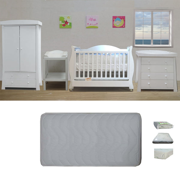 Babyworth Royal Sleigh Cot Change Table Chest Robe - Babyworth