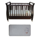 Babyworth Urban Sleigh Cot with Drawer & Mattress - Babyworth