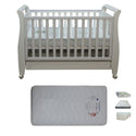 Babyworth Urban Sleigh Cot with Drawer & Mattress - Babyworth