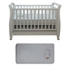 Babyworth Urban Sleigh Cot with Drawer & Mattress - Babyworth