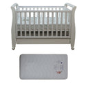 Babyworth Urban Sleigh Cot with Drawer & Mattress - Babyworth