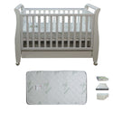 Babyworth Urban Sleigh Cot with Drawer & Mattress - Babyworth