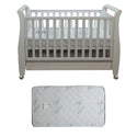 Babyworth Urban Sleigh Cot with Drawer & Mattress - Babyworth