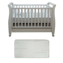 Babyworth Urban Sleigh Cot with Drawer & Mattress - Babyworth