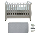 Babyworth Urban Sleigh Cot with Drawer & Mattress - Babyworth