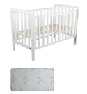 Childcare  Bristol Cot +Mattress Package White - Babyworth