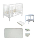 Childcare Bristol Cot +Mattress +Mother's Choice Adore Car Seat+Luxi Pram Newborn Baby Deal - Babyworth