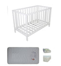 Childcare Cot +Mattress Package White - Babyworth