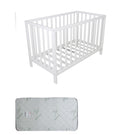 Childcare Cot +Mattress Package White - Babyworth