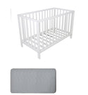 Childcare Cot +Mattress Package White - Babyworth