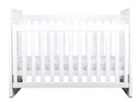 Grotime  Rollover Trend Cot White Baby Bed with Mattress - Babyworth