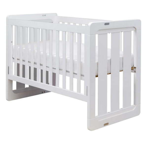 Grotime  Rollover Trend Cot White Baby Bed with Mattress - Babyworth