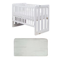 Grotime  Rollover Trend Cot White Baby Bed with Mattress - Babyworth