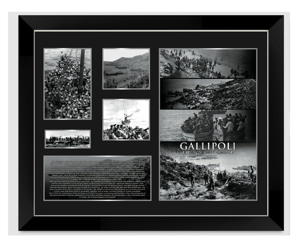 Limited Edition GALLIPOLI BLACK BOARDER Artworks for Print/Poster, Framed Print, Stretched Canvas, Stretched Canvas With Float Frame - Babyworth