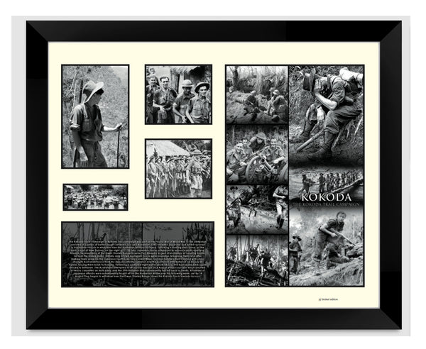 Limited Edition KOKODA WHITE BOARDER Artworks for Print/Poster, Framed Print, Stretched Canvas, Stretched Canvas With Float Frame - Babyworth