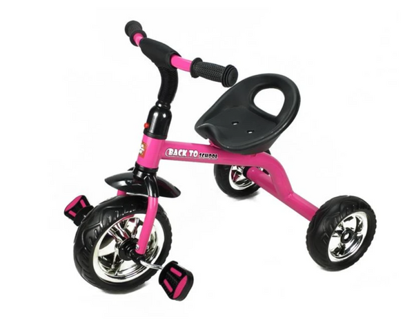 Aussie Baby Back To School Tricycle - Blue -Pink-Red - Babyworth