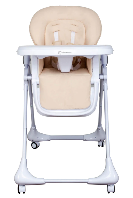 Grotime Bliss high chair with five-point harness and adjustable footrest