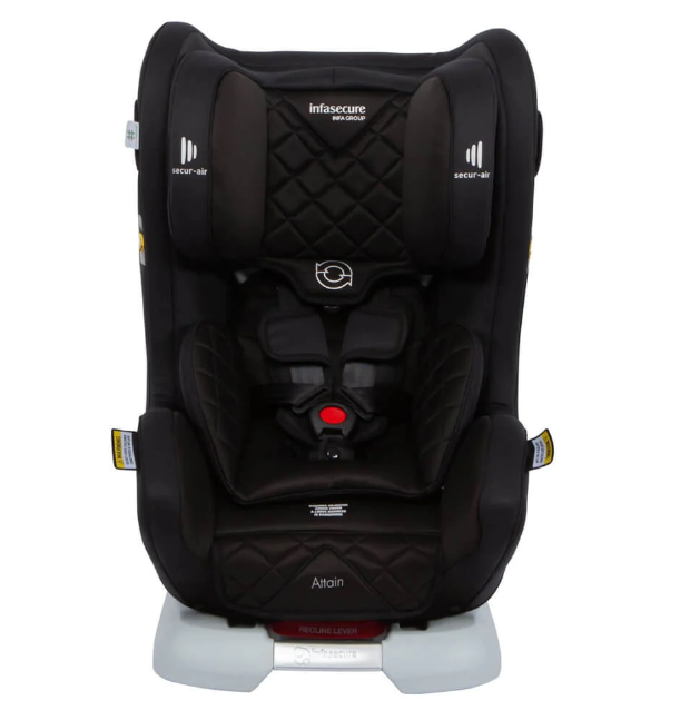 InfaSecure Attain More convertible car seat approved to Australian standard AS/NZS 1754