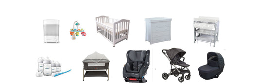 Babyworth newborn package with classic cot, pram and Maxi Cosi car seat