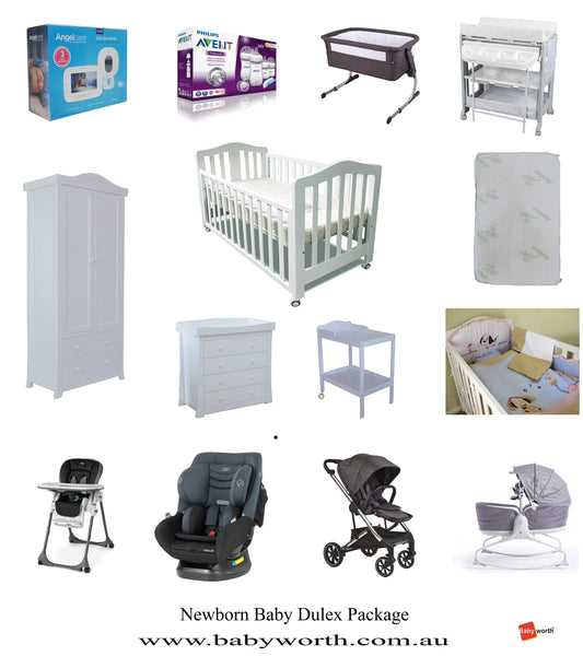 Babyworth cot and nursery package for a baby moving out of a bassinet