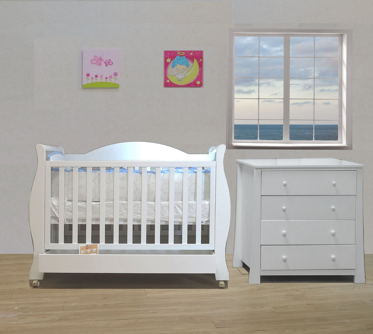 Babyworth Royal Sleigh Cot Chest - Babyworth