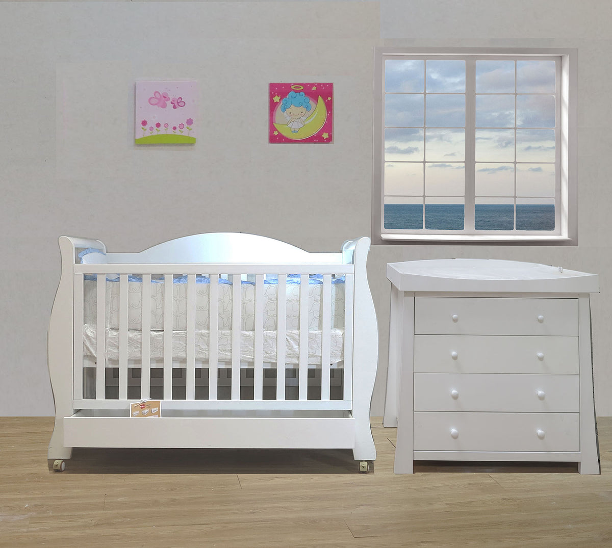 Babyworth Royal Sleigh Cot Chest - Babyworth