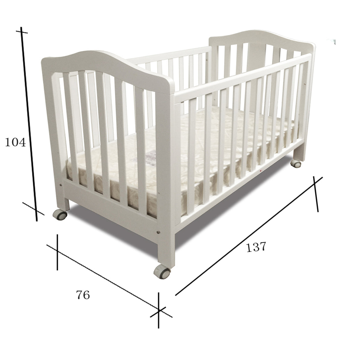 Babyworth Bamboo Cot Mattress With Innerspring & Bamboo Fabric Cover - Babyworth