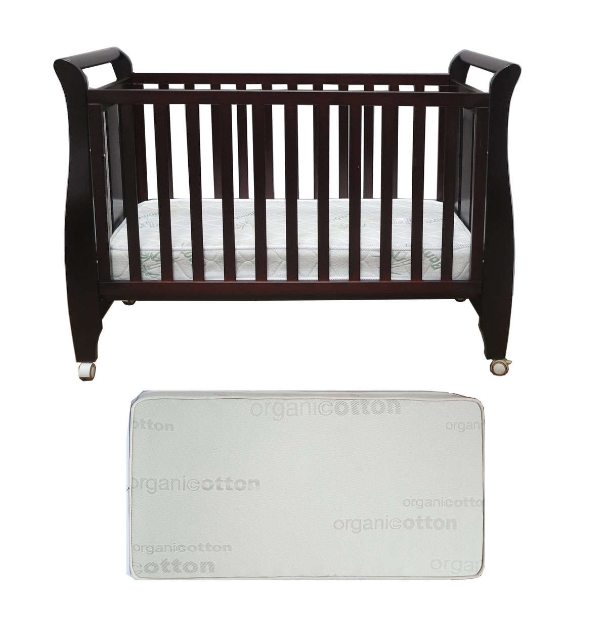 Babyworth  B4 Urban Sleigh Cot & Mattress - Babyworth